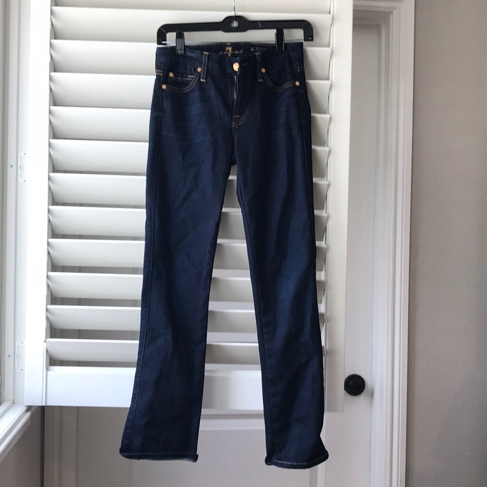 7 for all mankind skinny bootcut jeans size 25